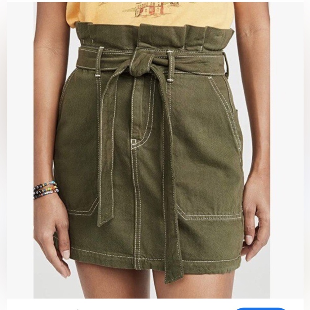 Free People Splender In The Grass Skirt - Army Green 
Sz 6